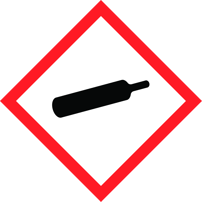 Faropiktogram - gas under tryck